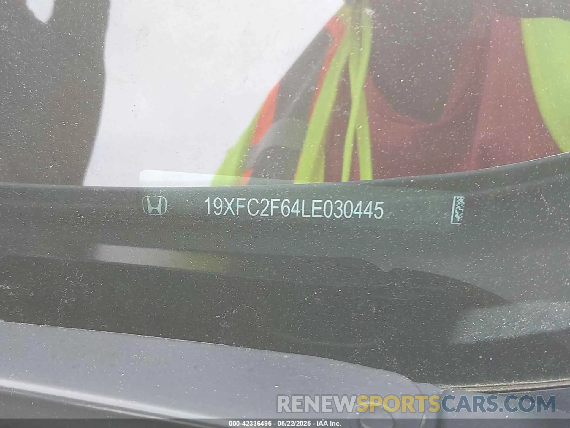 9 Фотография поврежденного автомобиля 19XFC2F64LE030445 HONDA CIVIC 2020