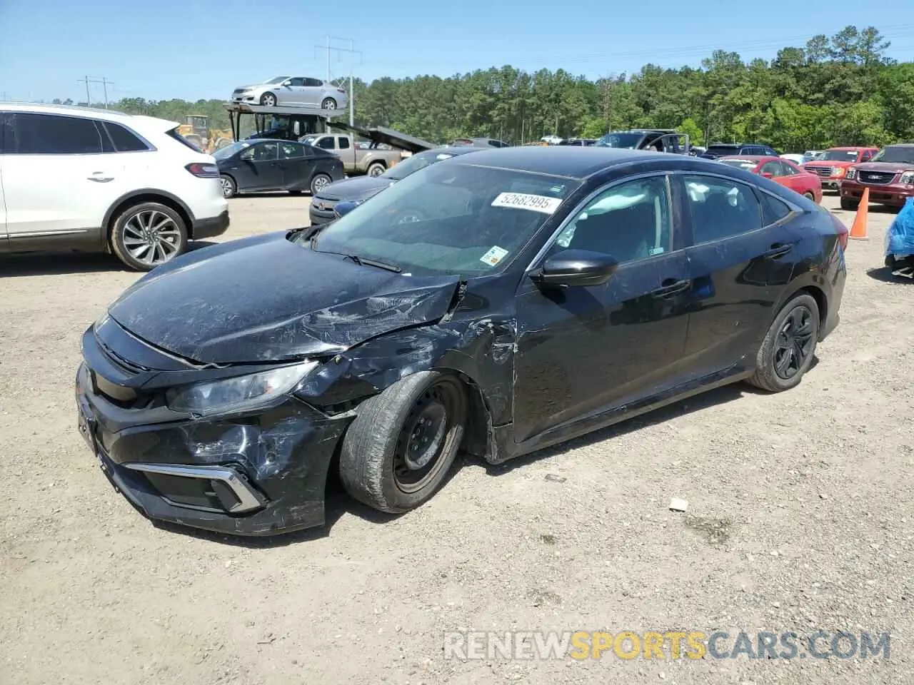 1 Photograph of a damaged car 19XFC2F66LE012111 HONDA CIVIC 2020