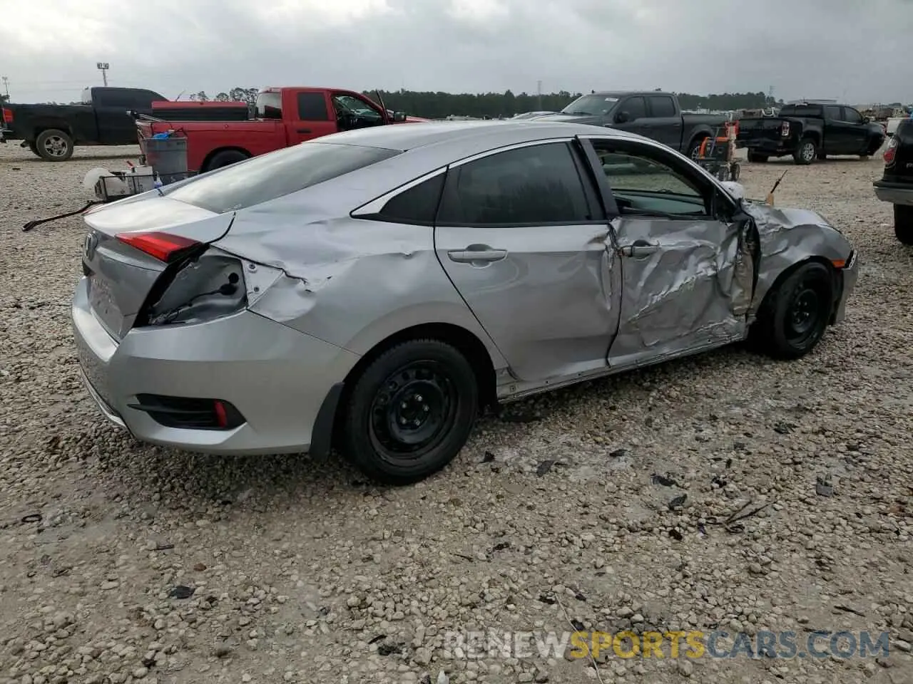 3 Фотография поврежденного автомобиля 19XFC2F66LE012867 HONDA CIVIC 2020