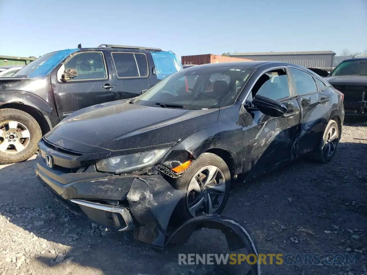 1 Photograph of a damaged car 19XFC2F66LE016868 HONDA CIVIC 2020