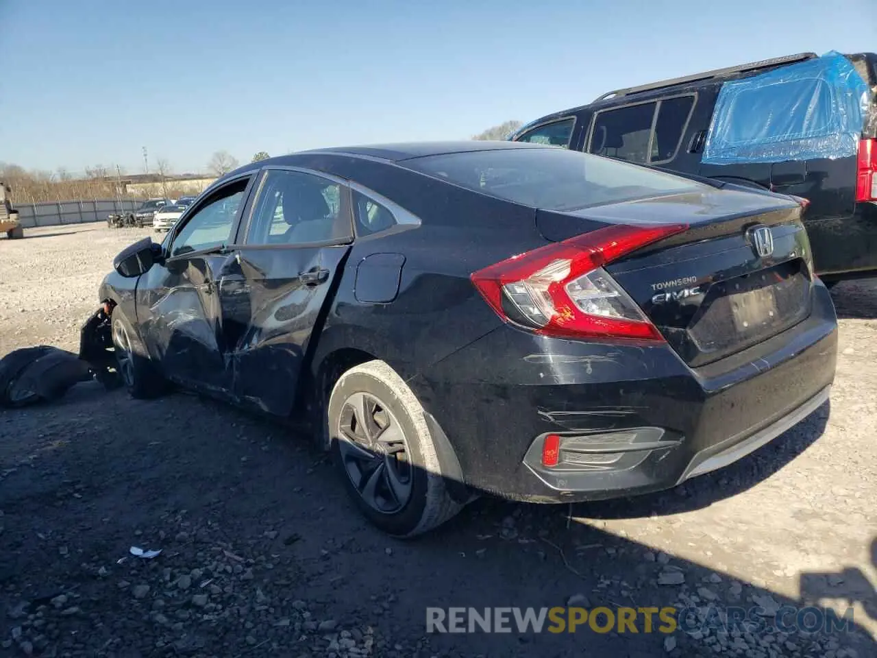 2 Photograph of a damaged car 19XFC2F66LE016868 HONDA CIVIC 2020