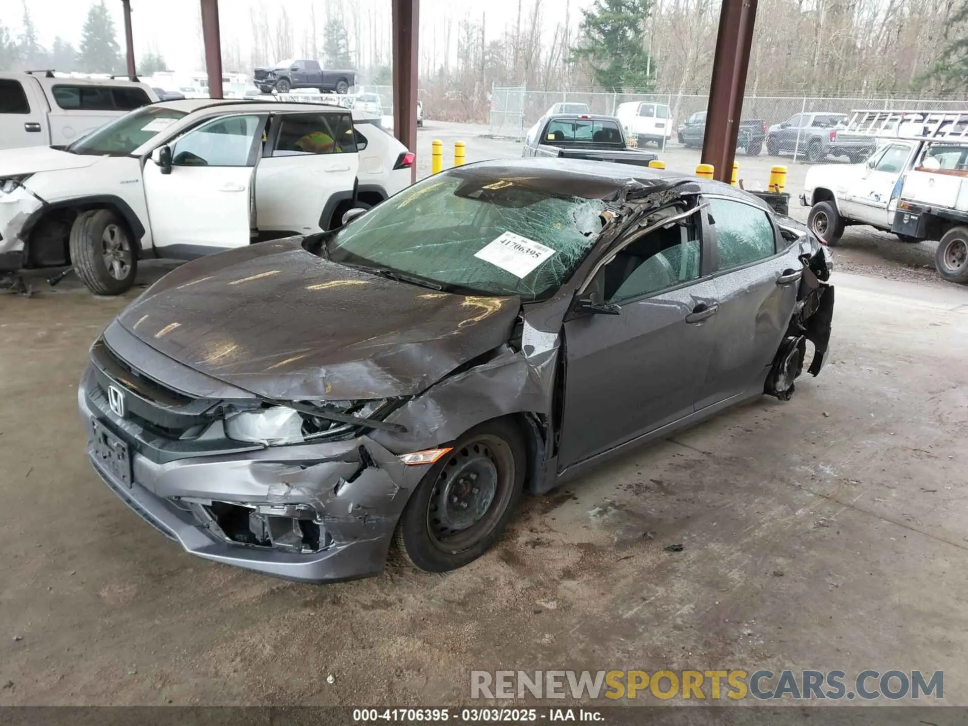 2 Photograph of a damaged car 19XFC2F66LE209599 HONDA CIVIC 2020