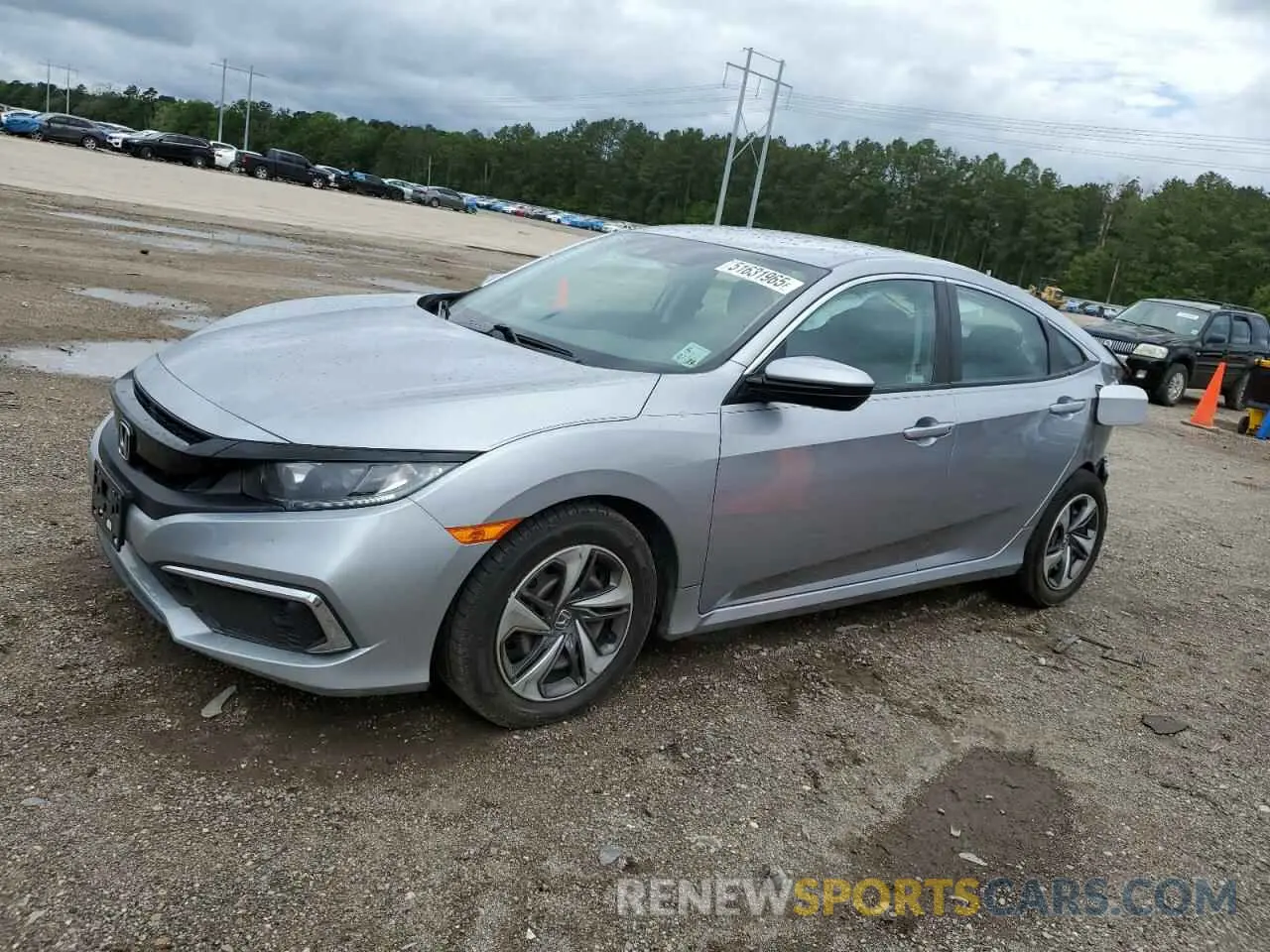 1 Photograph of a damaged car 19XFC2F68LE015060 HONDA CIVIC 2020