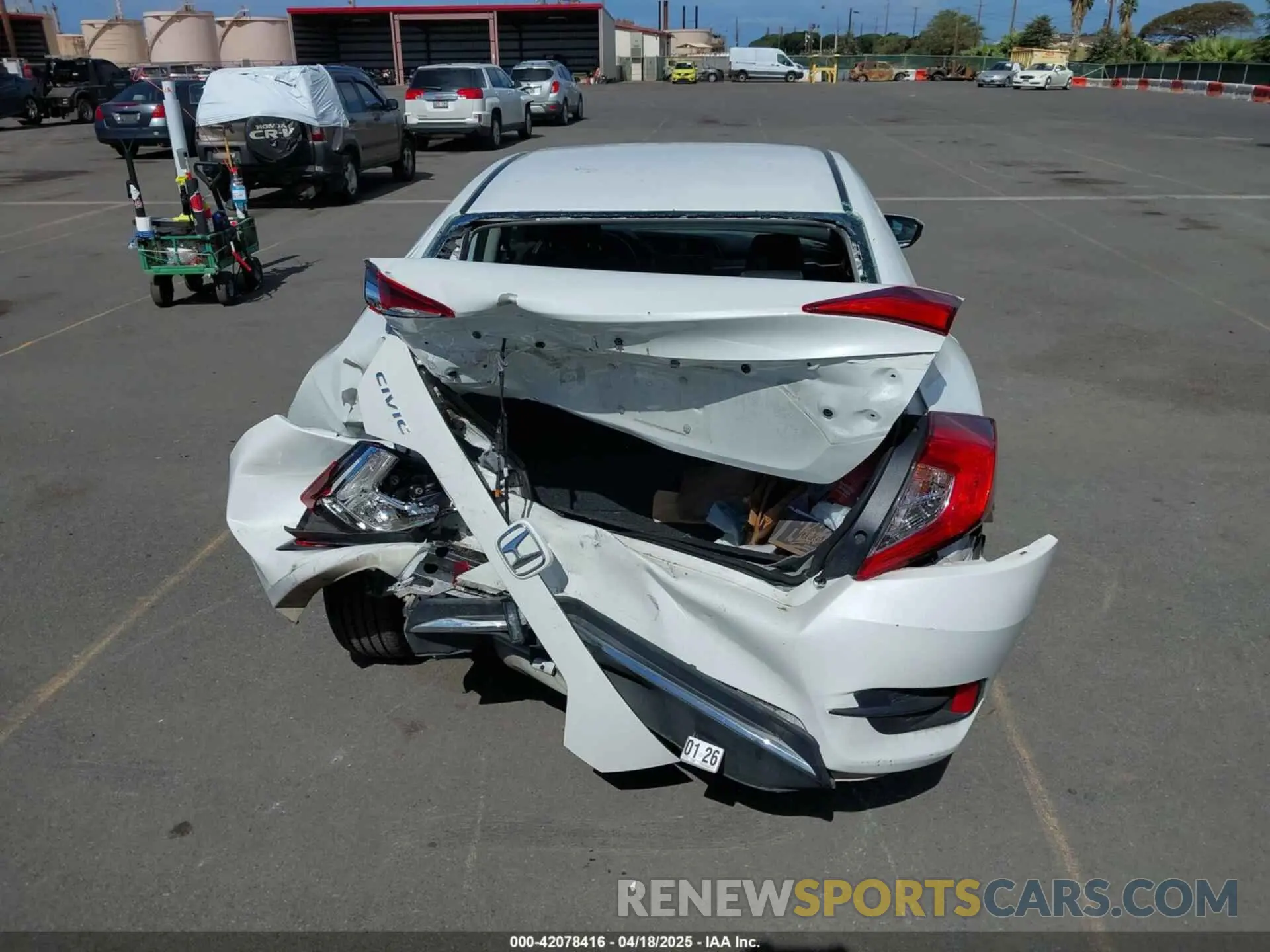 15 Photograph of a damaged car 19XFC2F69LE001975 HONDA CIVIC 2020