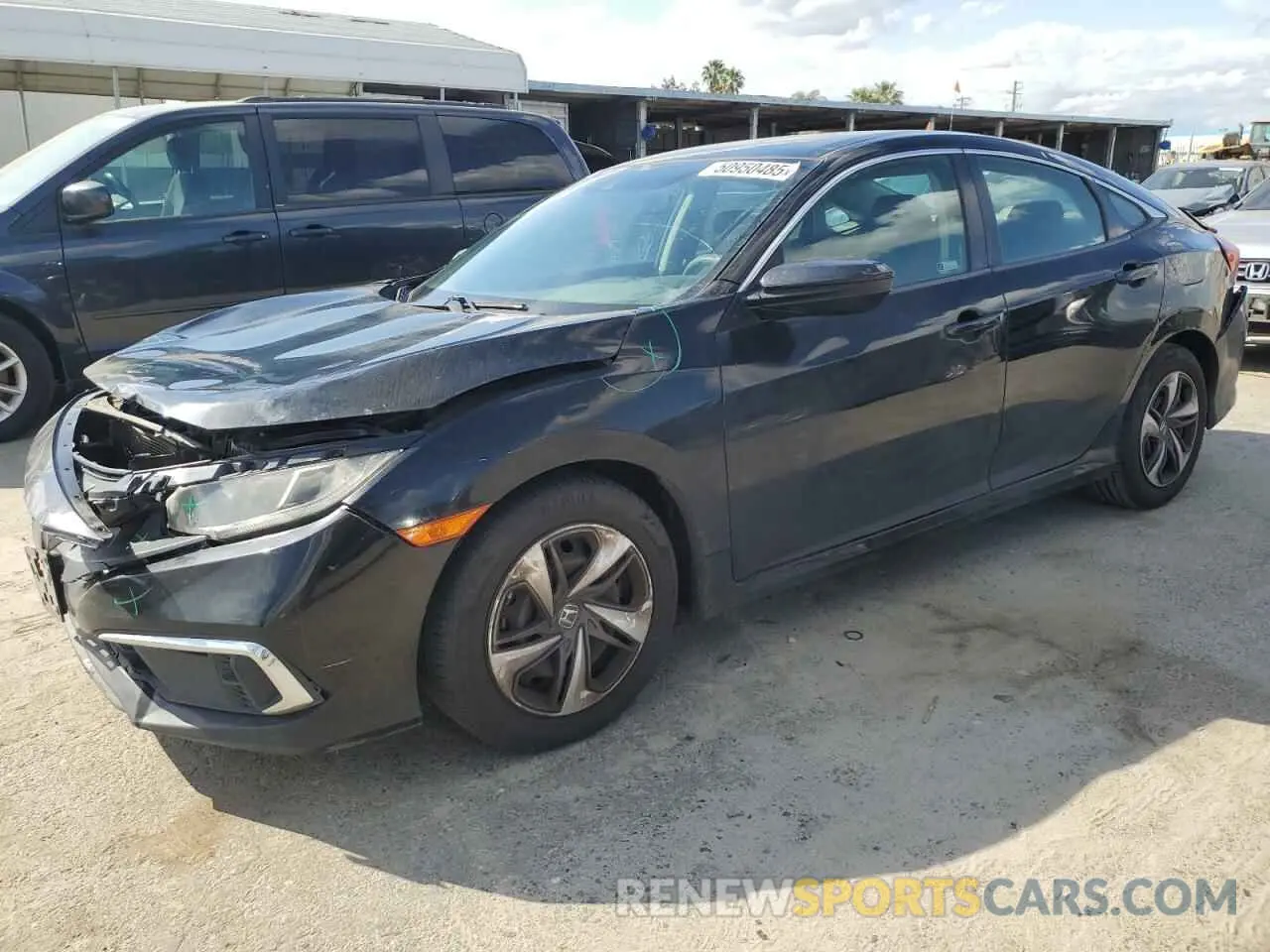 1 Photograph of a damaged car 19XFC2F69LE200315 HONDA CIVIC 2020