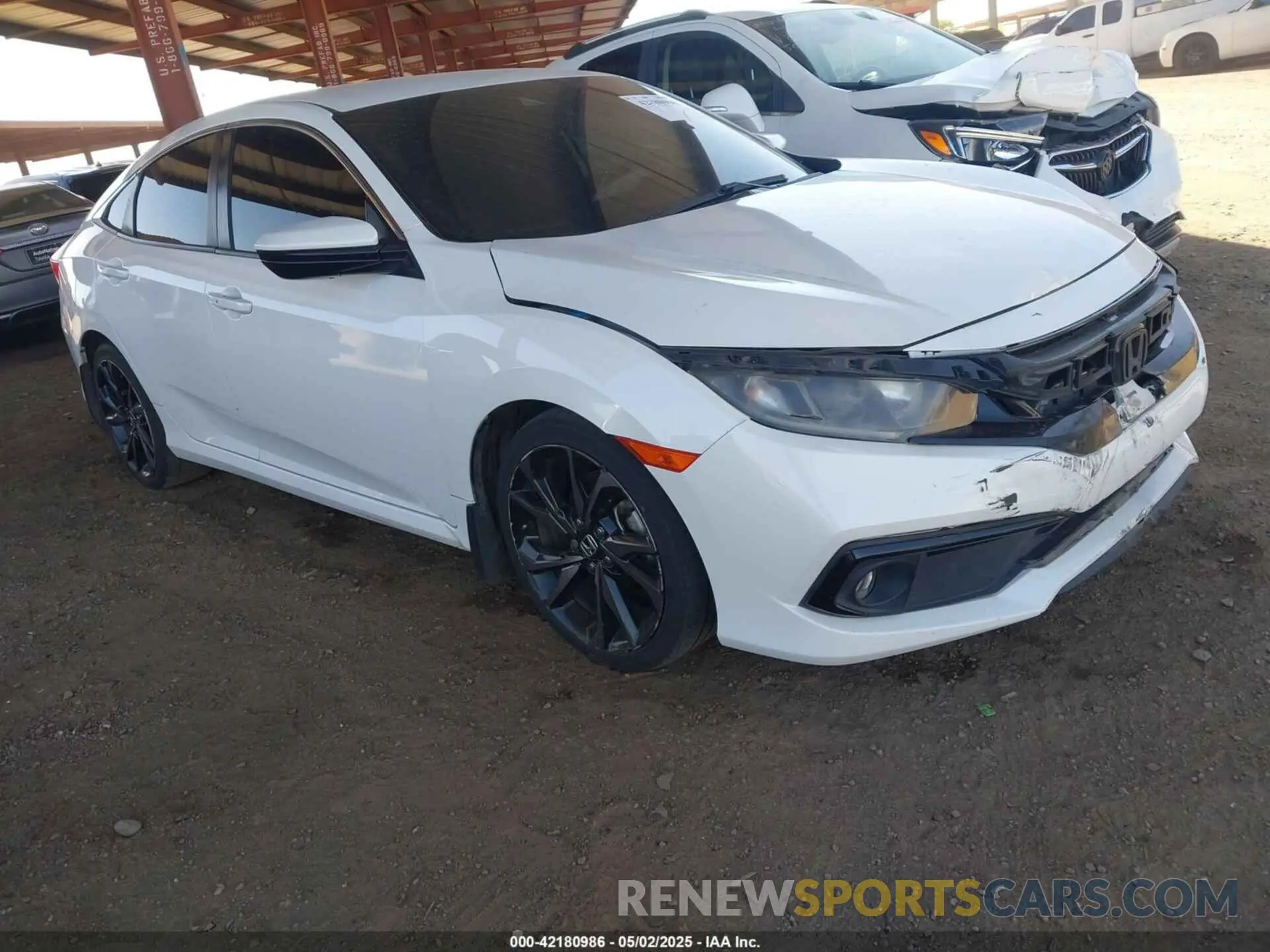 1 Фотография поврежденного автомобиля 19XFC2F81LE016309 HONDA CIVIC 2020
