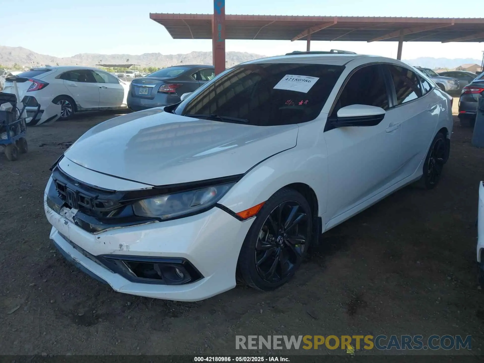 2 Фотография поврежденного автомобиля 19XFC2F81LE016309 HONDA CIVIC 2020