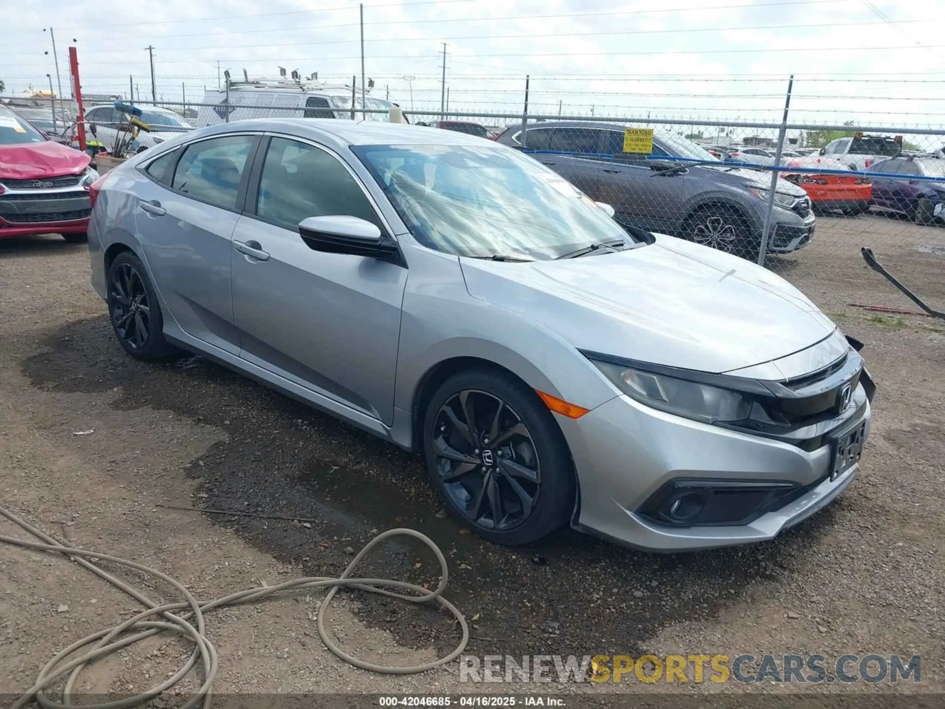 1 Фотография поврежденного автомобиля 19XFC2F81LE025737 HONDA CIVIC 2020