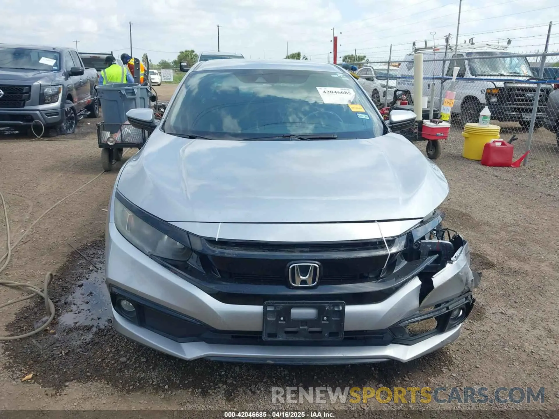 13 Фотография поврежденного автомобиля 19XFC2F81LE025737 HONDA CIVIC 2020