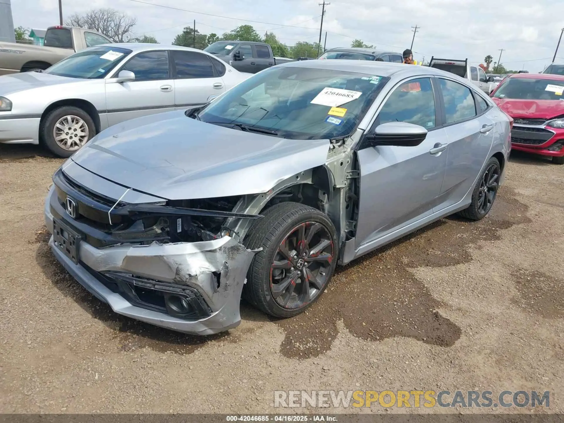 2 Фотография поврежденного автомобиля 19XFC2F81LE025737 HONDA CIVIC 2020