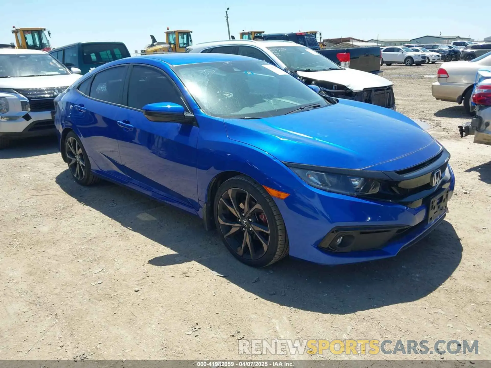 1 Фотография поврежденного автомобиля 19XFC2F82LE002354 HONDA CIVIC 2020