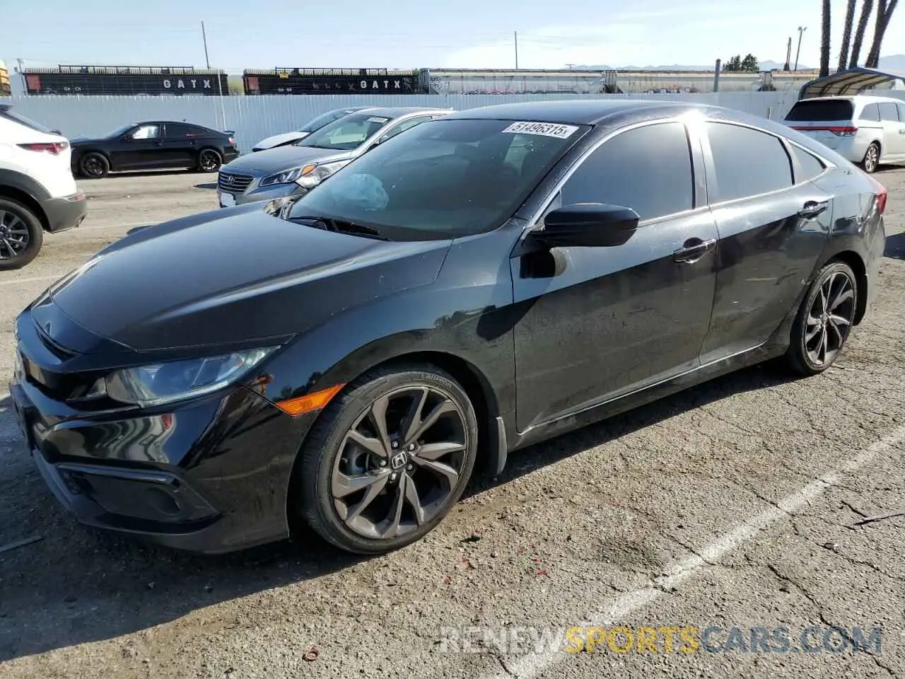 1 Photograph of a damaged car 19XFC2F82LE207432 HONDA CIVIC 2020
