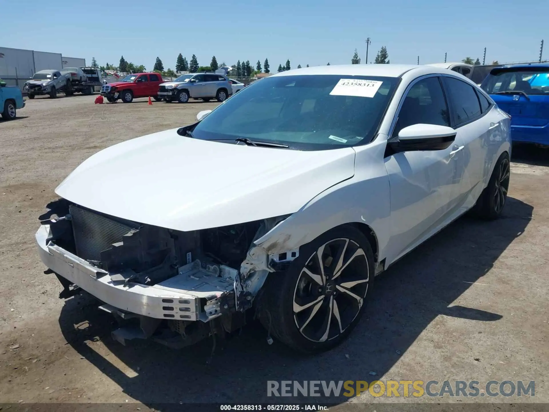 2 Photograph of a damaged car 19XFC2F83LE215720 HONDA CIVIC 2020