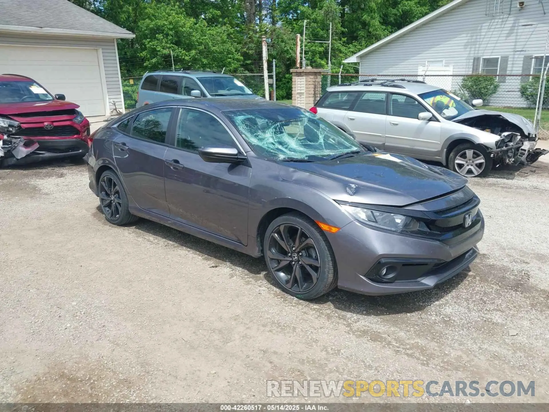 1 Photograph of a damaged car 19XFC2F84LE024887 HONDA CIVIC 2020