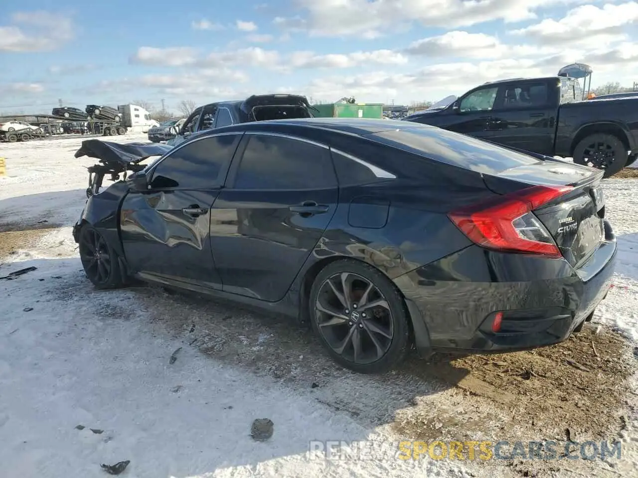2 Photograph of a damaged car 19XFC2F84LE025411 HONDA CIVIC 2020