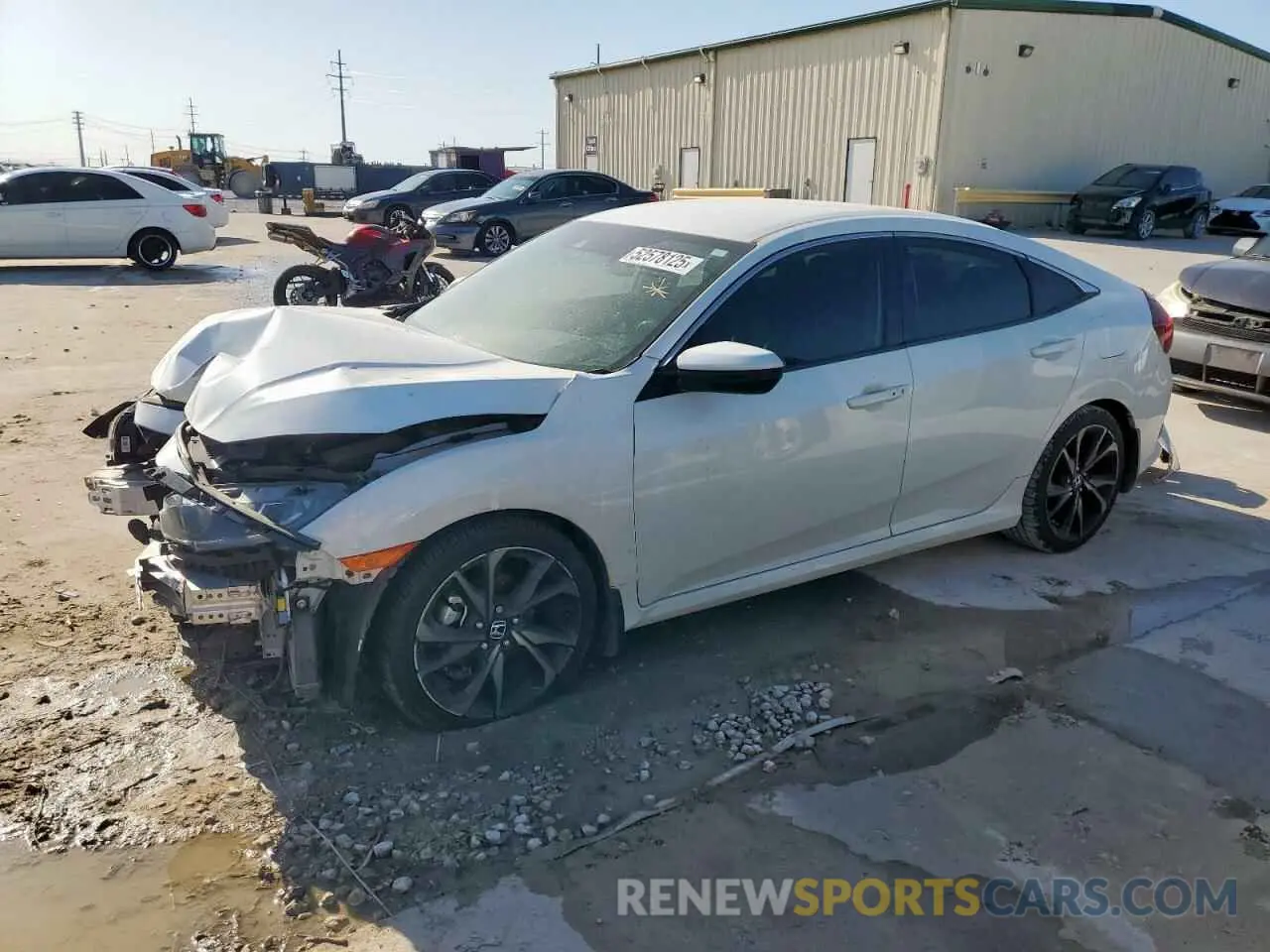 1 Photograph of a damaged car 19XFC2F85LE019102 HONDA CIVIC 2020