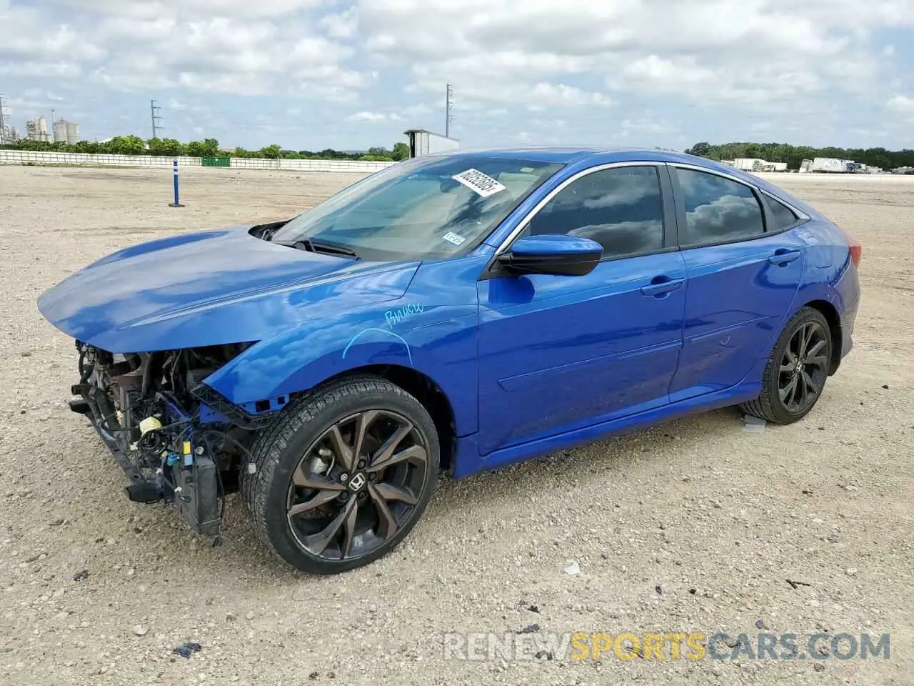 1 Photograph of a damaged car 19XFC2F85LE019715 HONDA CIVIC 2020