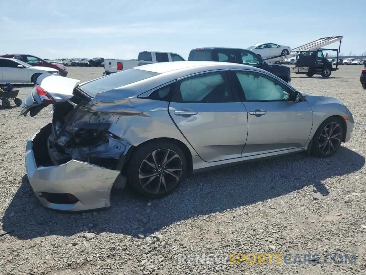 3 Фотография поврежденного автомобиля 19XFC2F85LE029368 HONDA CIVIC 2020
