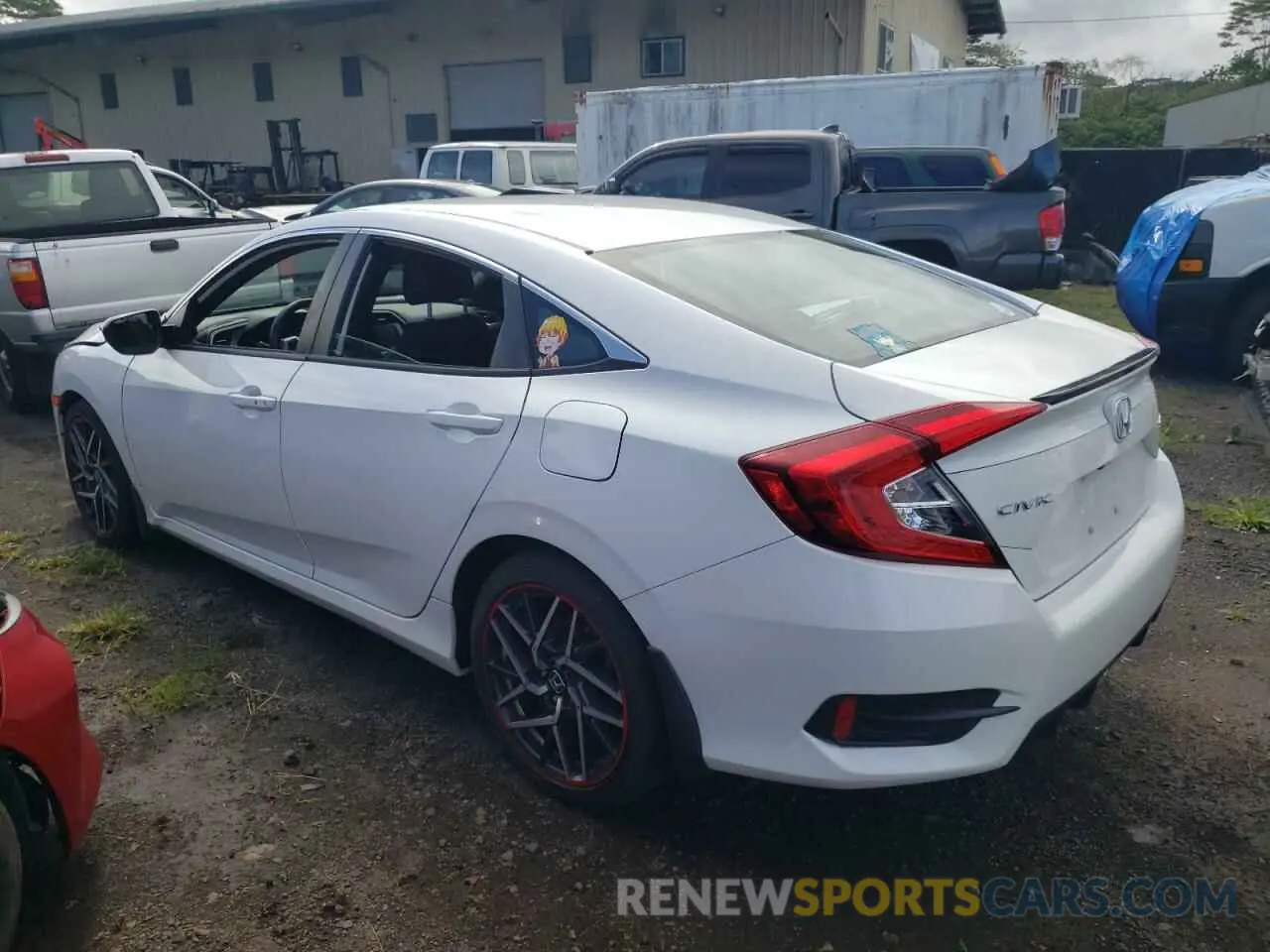 2 Фотография поврежденного автомобиля 19XFC2F86LE021215 HONDA CIVIC 2020