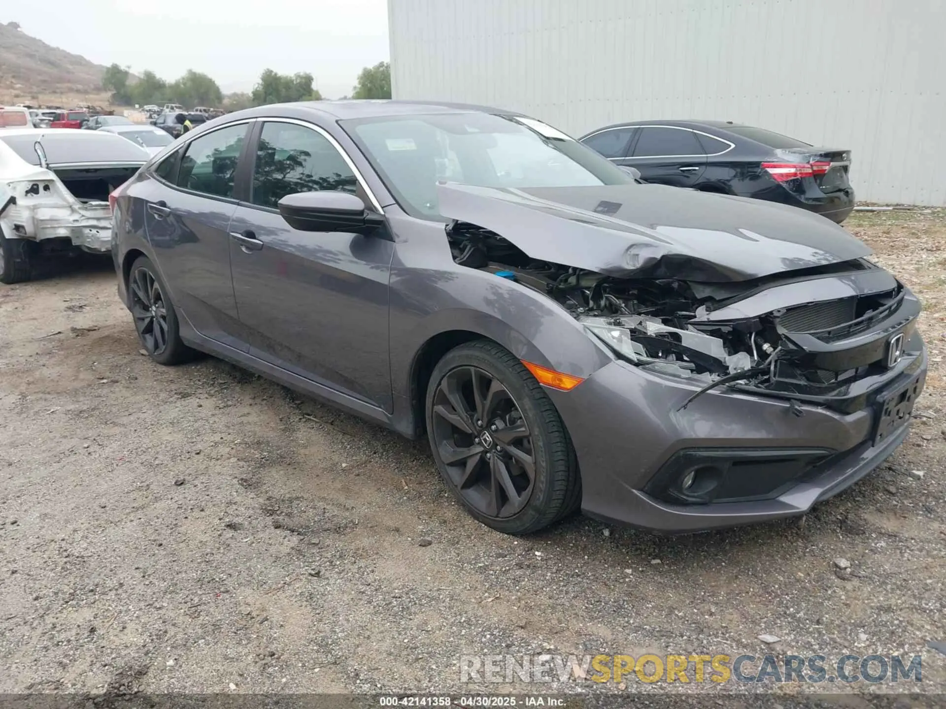 1 Photograph of a damaged car 19XFC2F86LE214660 HONDA CIVIC 2020