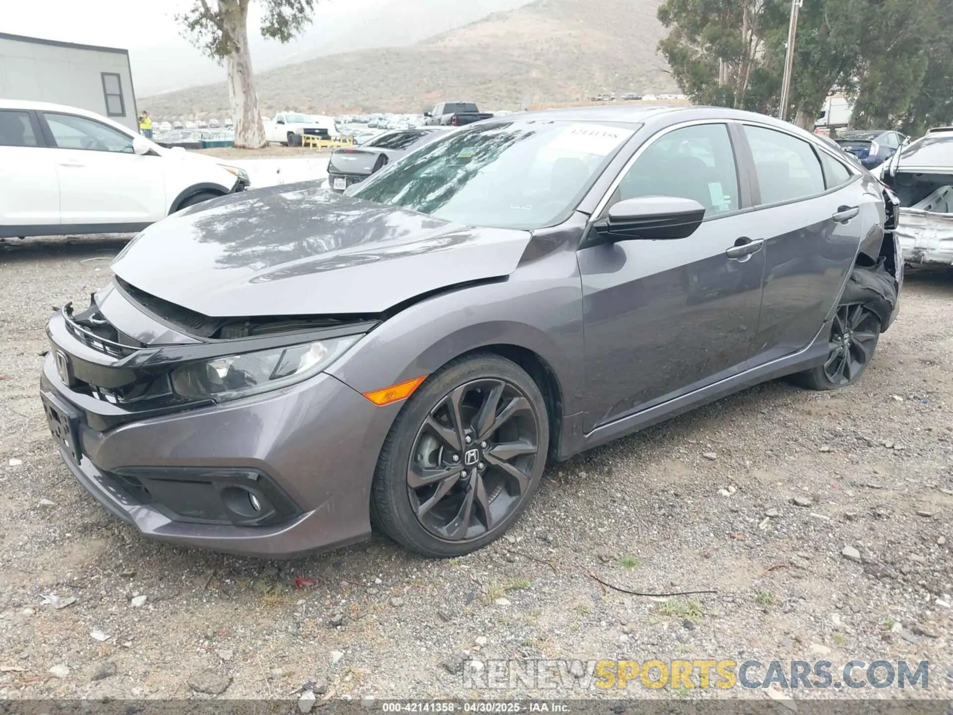2 Photograph of a damaged car 19XFC2F86LE214660 HONDA CIVIC 2020