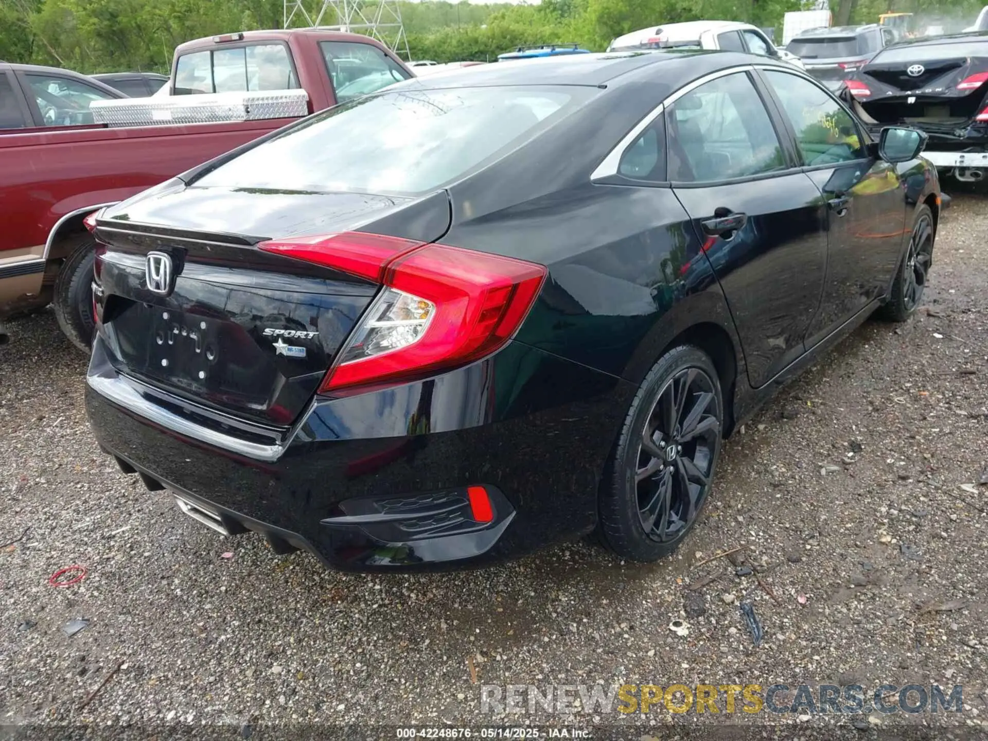 4 Фотография поврежденного автомобиля 19XFC2F87LE020008 HONDA CIVIC 2020