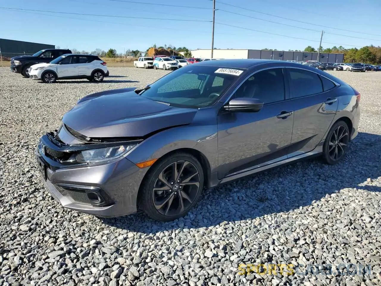 1 Фотография поврежденного автомобиля 19XFC2F87LE215610 HONDA CIVIC 2020