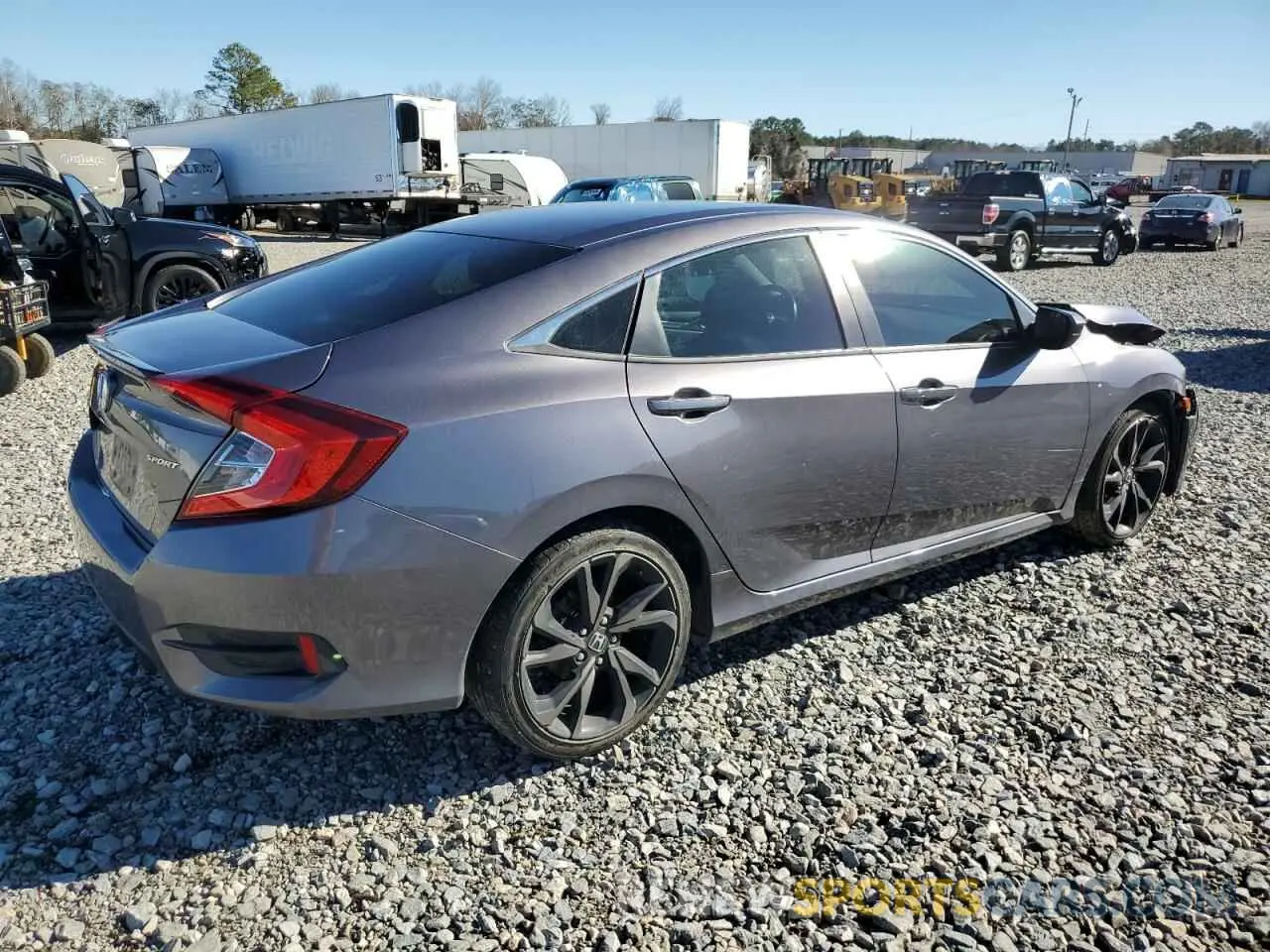 3 Фотография поврежденного автомобиля 19XFC2F87LE215610 HONDA CIVIC 2020