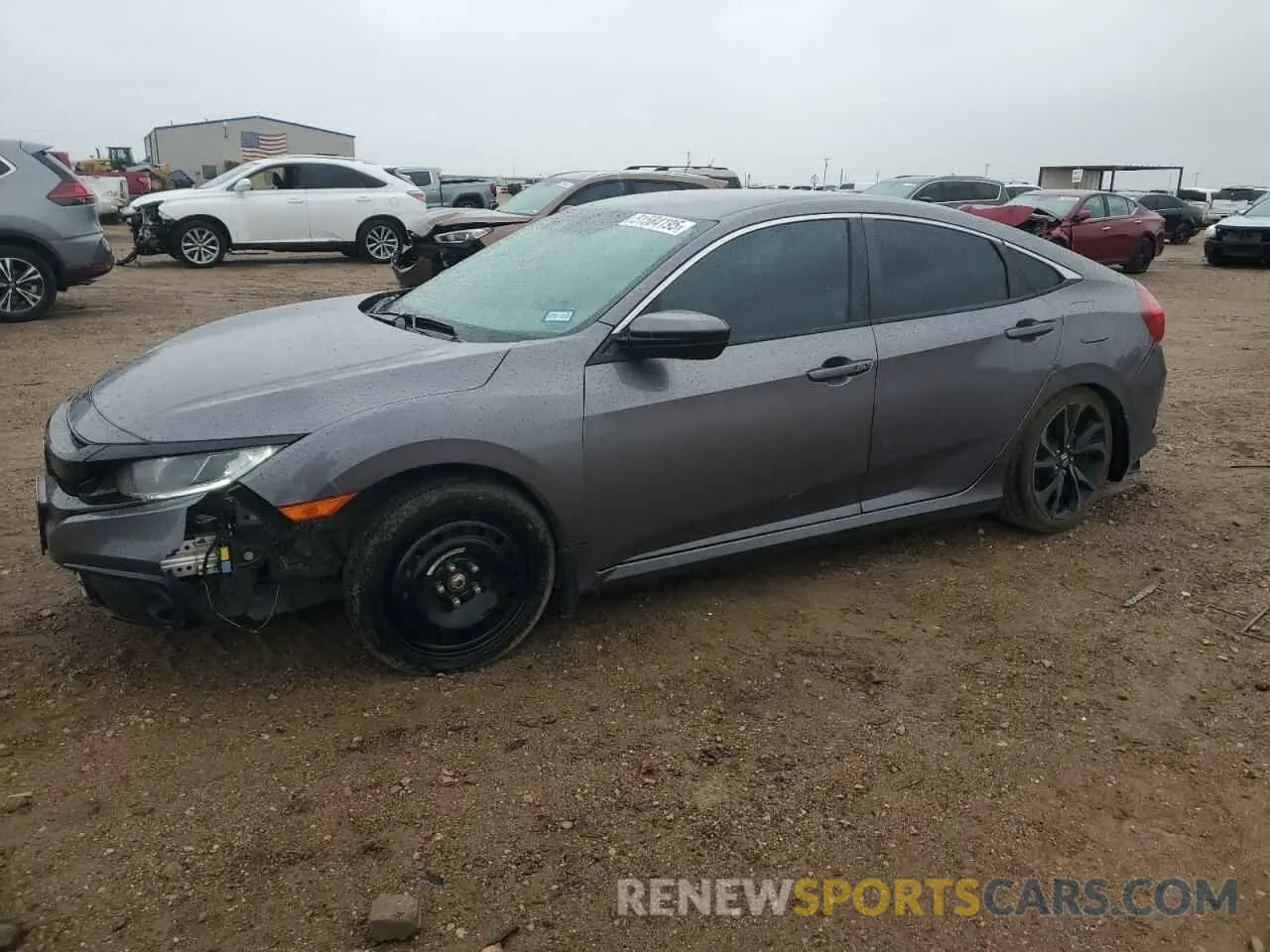 1 Фотография поврежденного автомобиля 19XFC2F88LE001533 HONDA CIVIC 2020