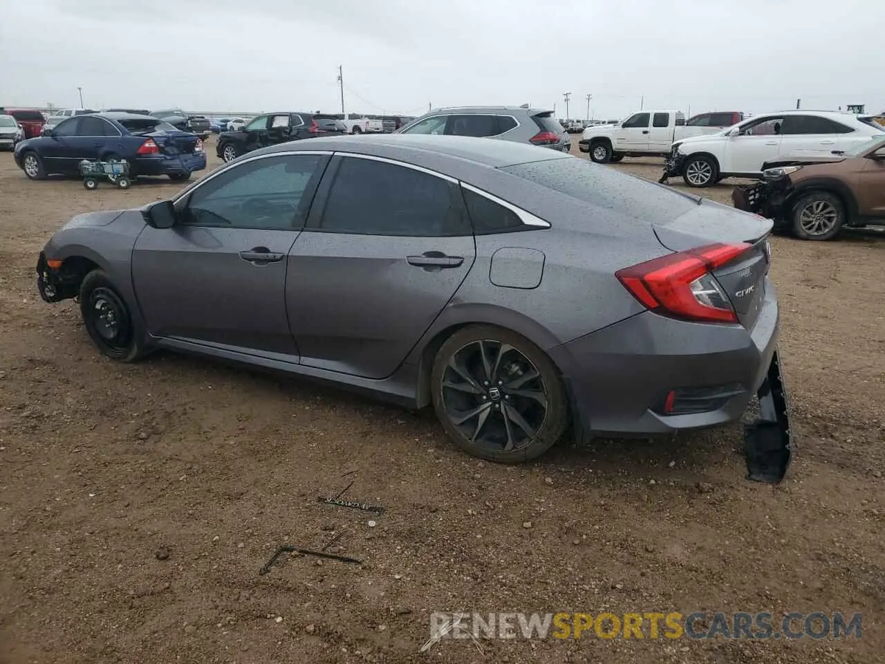 2 Фотография поврежденного автомобиля 19XFC2F88LE001533 HONDA CIVIC 2020