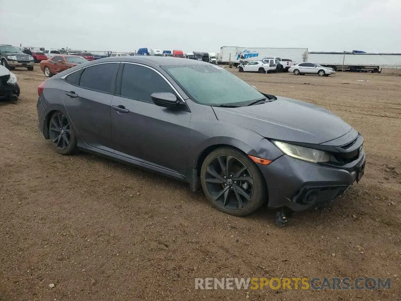 4 Фотография поврежденного автомобиля 19XFC2F88LE001533 HONDA CIVIC 2020