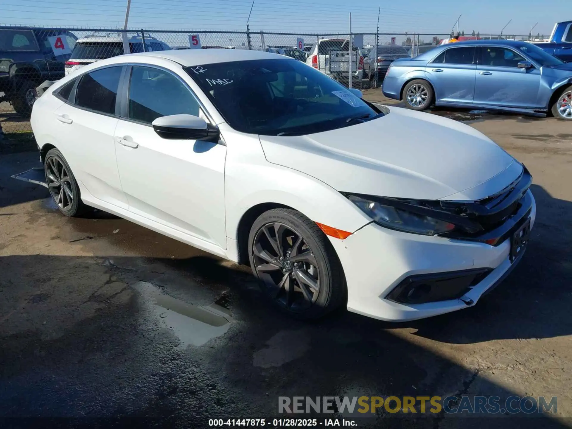 1 Photograph of a damaged car 19XFC2F88LE203496 HONDA CIVIC 2020