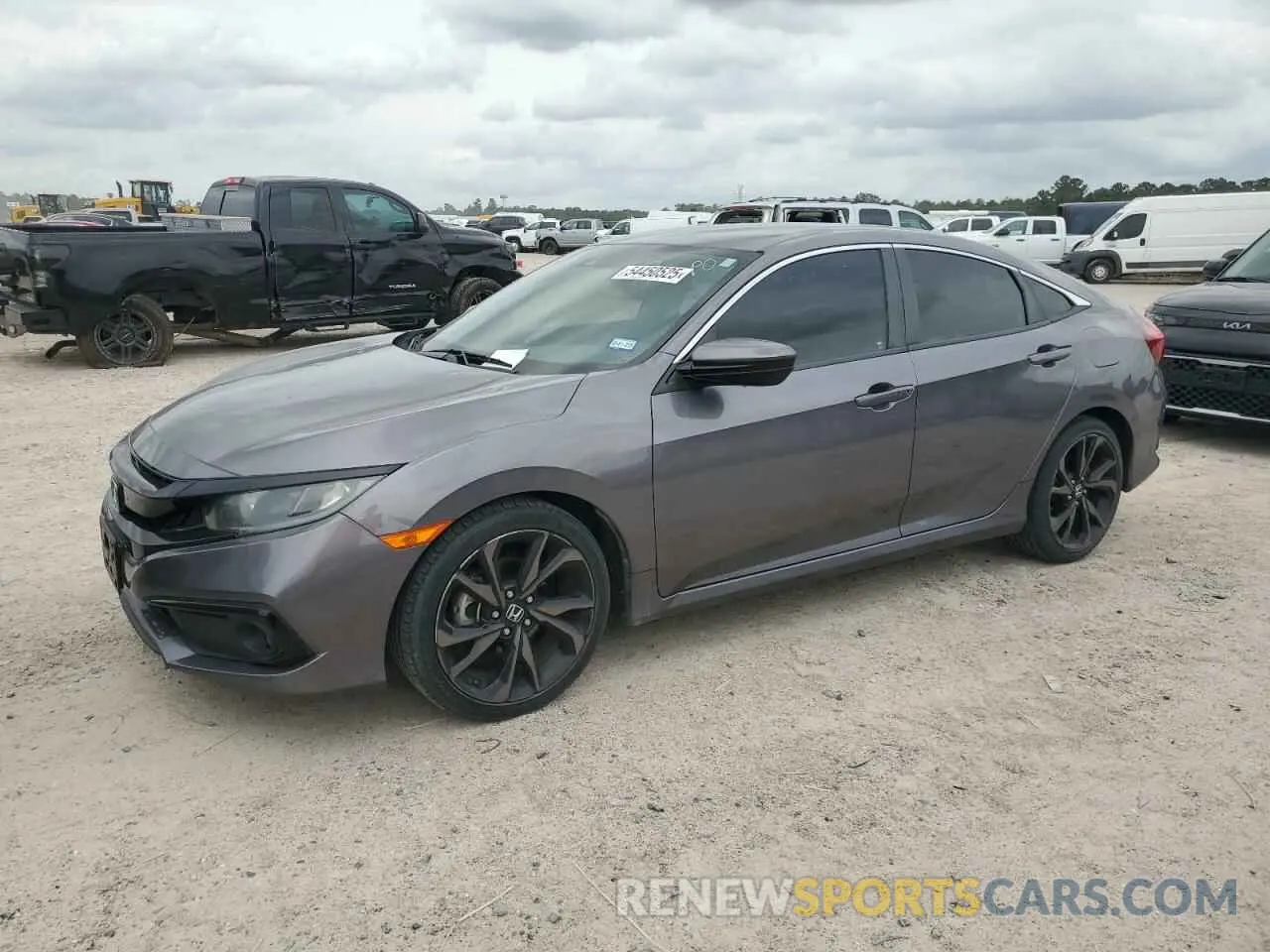 1 Photograph of a damaged car 19XFC2F89LE004215 HONDA CIVIC 2020