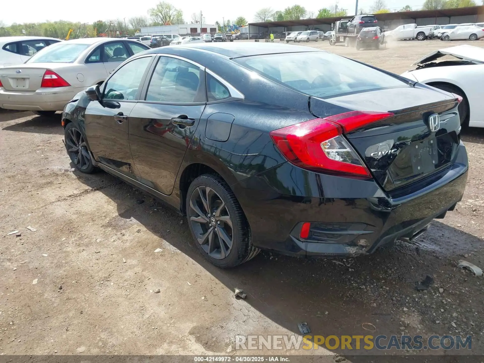 3 Фотография поврежденного автомобиля 19XFC2F89LE016266 HONDA CIVIC 2020