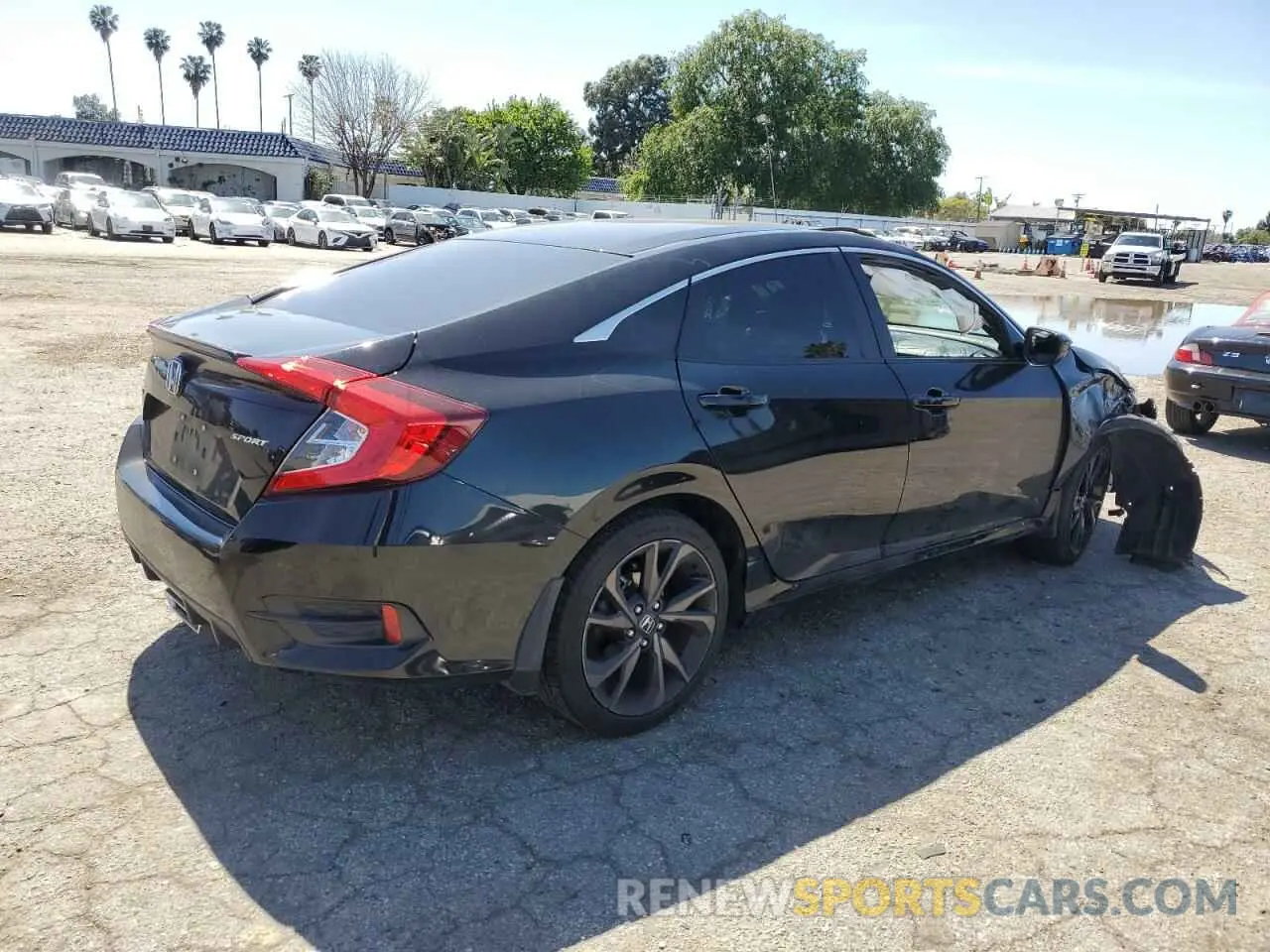 3 Photograph of a damaged car 19XFC2F8XLE215150 HONDA CIVIC 2020