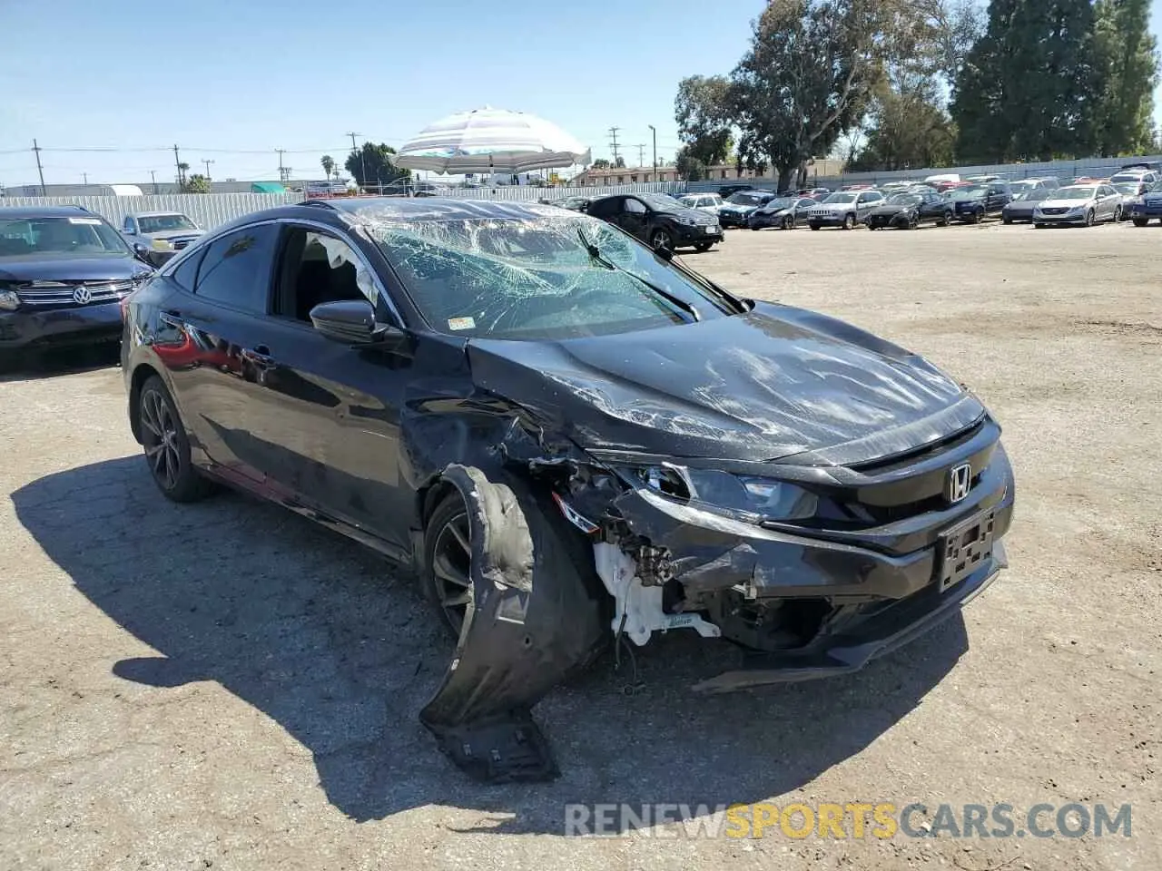 4 Photograph of a damaged car 19XFC2F8XLE215150 HONDA CIVIC 2020