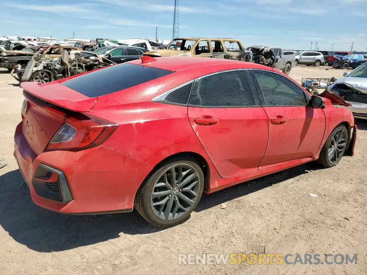 3 Photograph of a damaged car 2HGFC1E50LH705541 HONDA CIVIC 2020