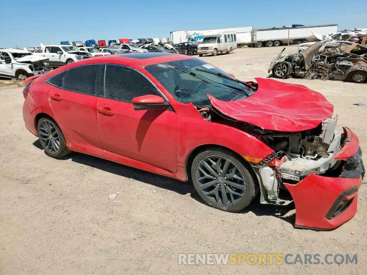 4 Photograph of a damaged car 2HGFC1E50LH705541 HONDA CIVIC 2020