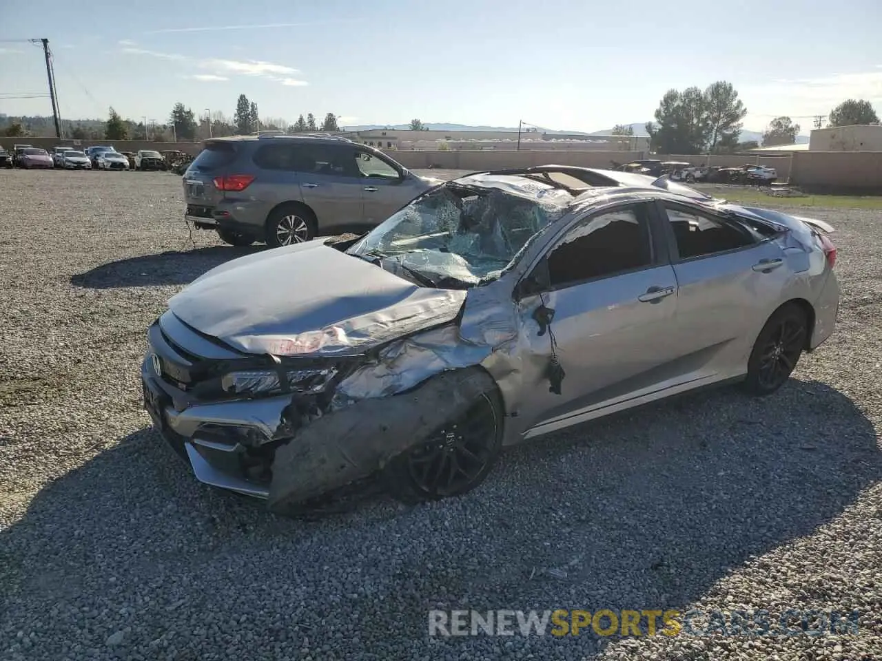 1 Photograph of a damaged car 2HGFC1E51LH706505 HONDA CIVIC 2020