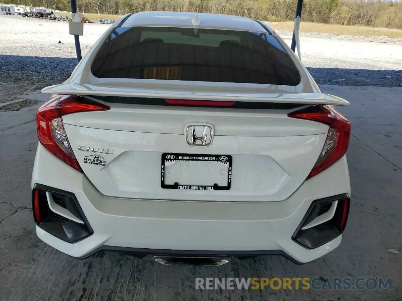 6 Photograph of a damaged car 2HGFC1E5XLH705823 HONDA CIVIC 2020
