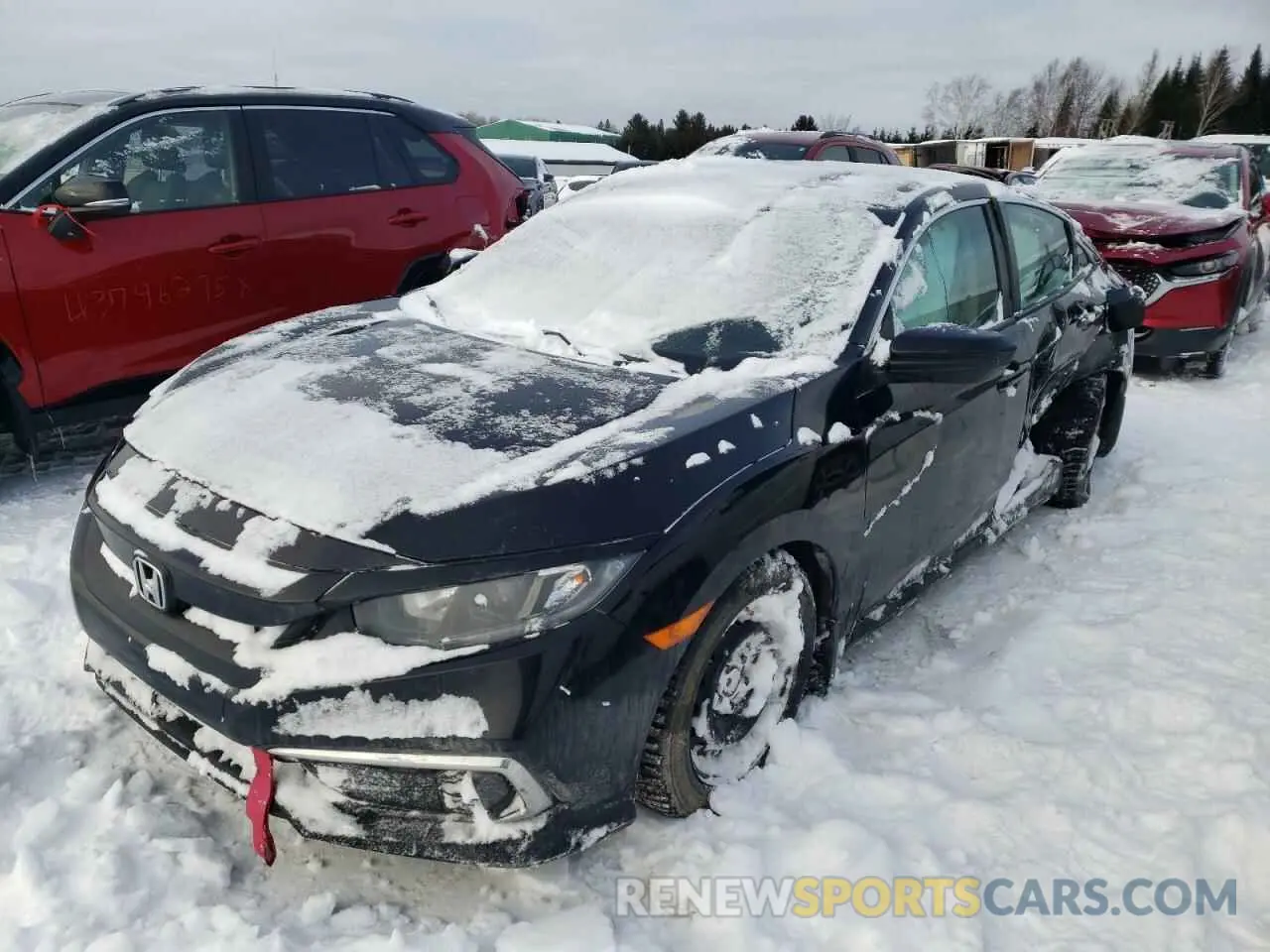1 Photograph of a damaged car 2HGFC2E51LH013164 HONDA CIVIC 2020