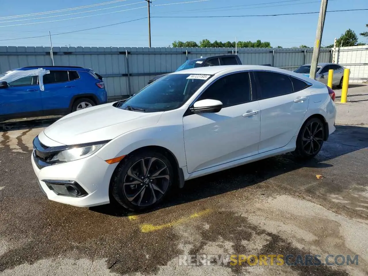 1 Photograph of a damaged car 2HGFC2E80LH505176 HONDA CIVIC 2020