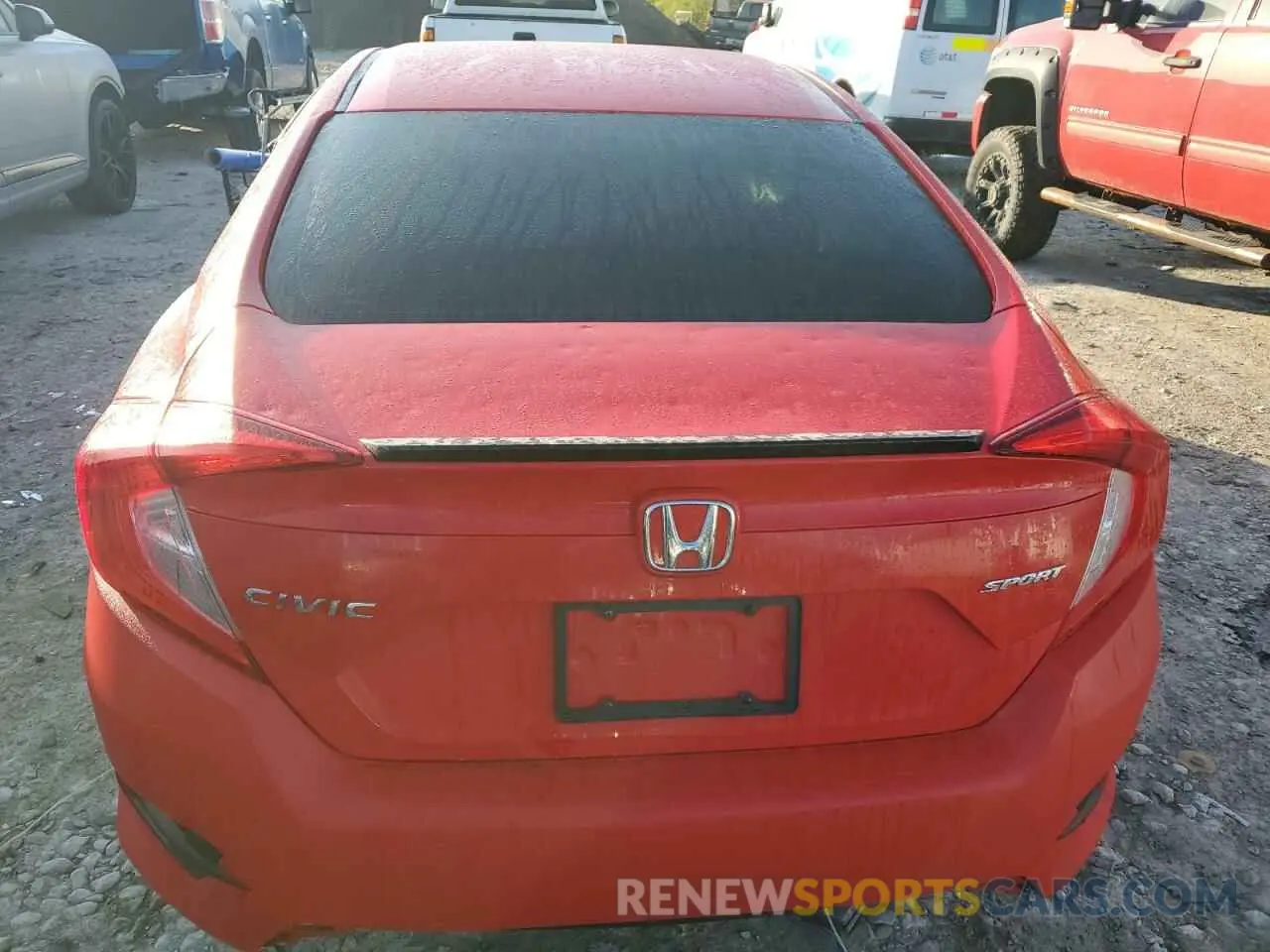 6 Photograph of a damaged car 2HGFC2E80LH574174 HONDA CIVIC 2020