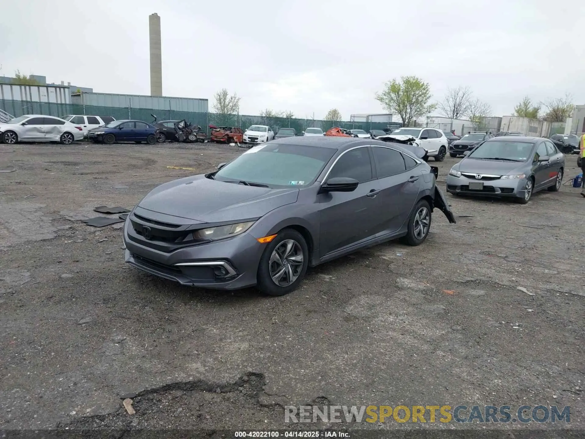 2 Photograph of a damaged car 2HGFC2F60LH601824 HONDA CIVIC 2020