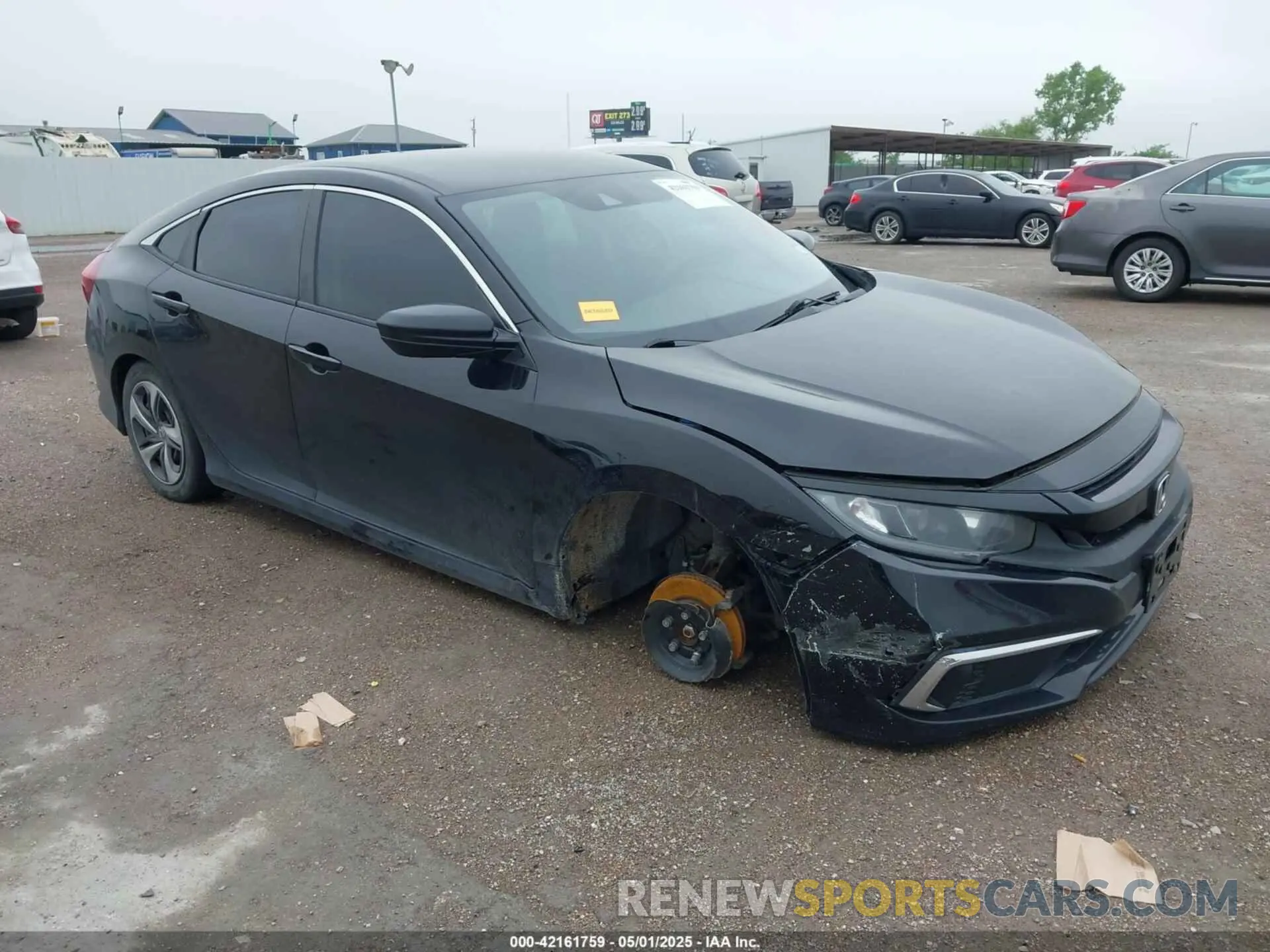 1 Photograph of a damaged car 2HGFC2F62LH532523 HONDA CIVIC 2020