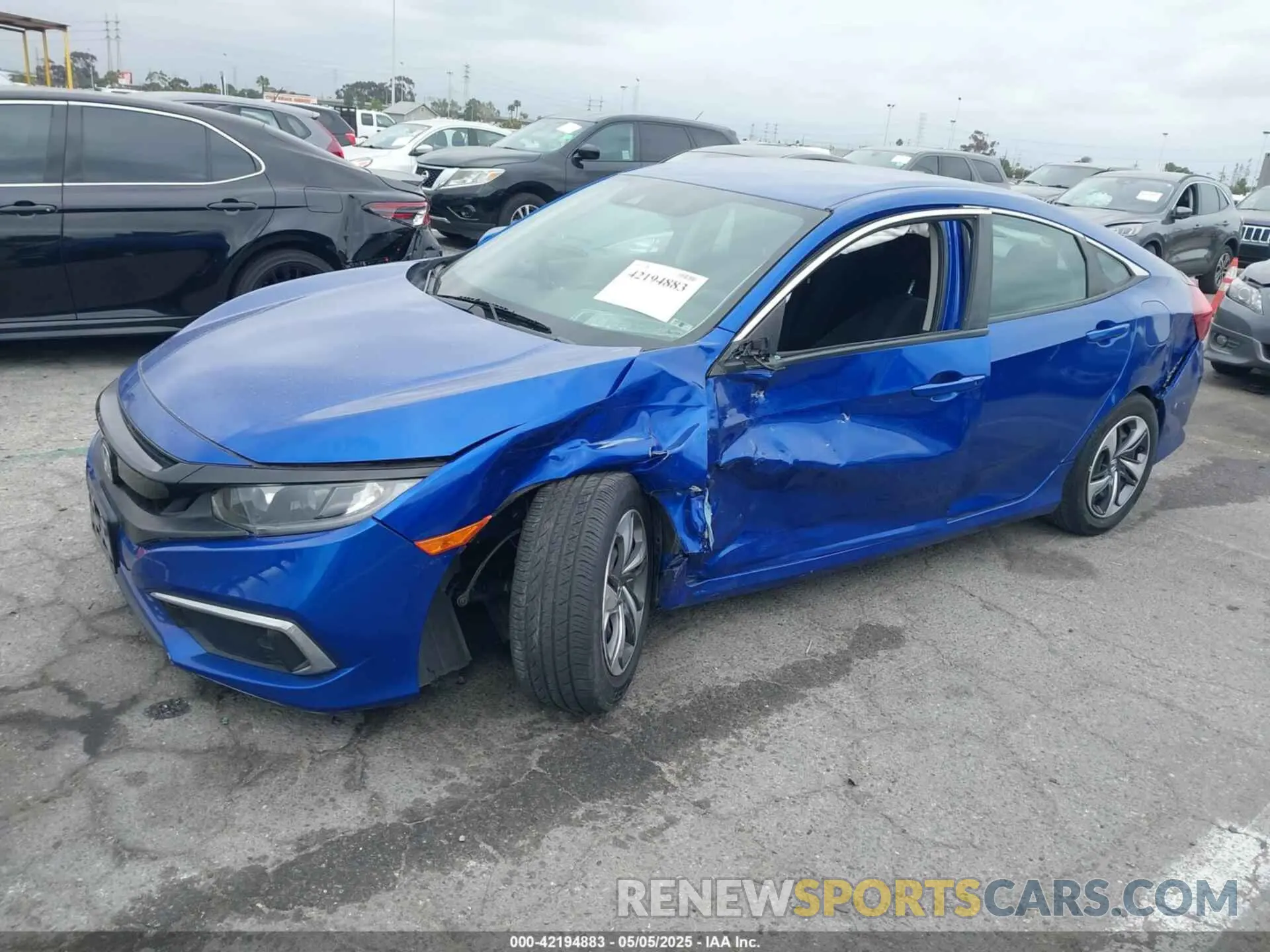 2 Photograph of a damaged car 2HGFC2F62LH547118 HONDA CIVIC 2020
