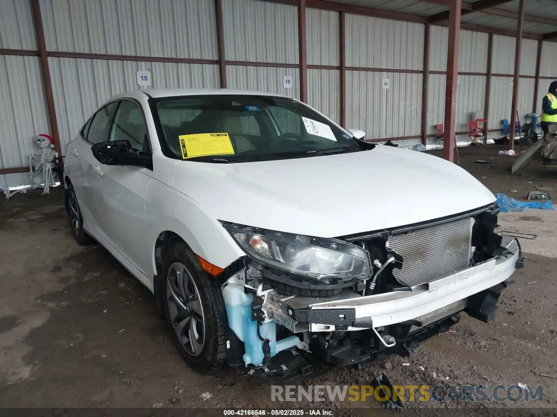 1 Photograph of a damaged car 2HGFC2F62LH555462 HONDA CIVIC 2020