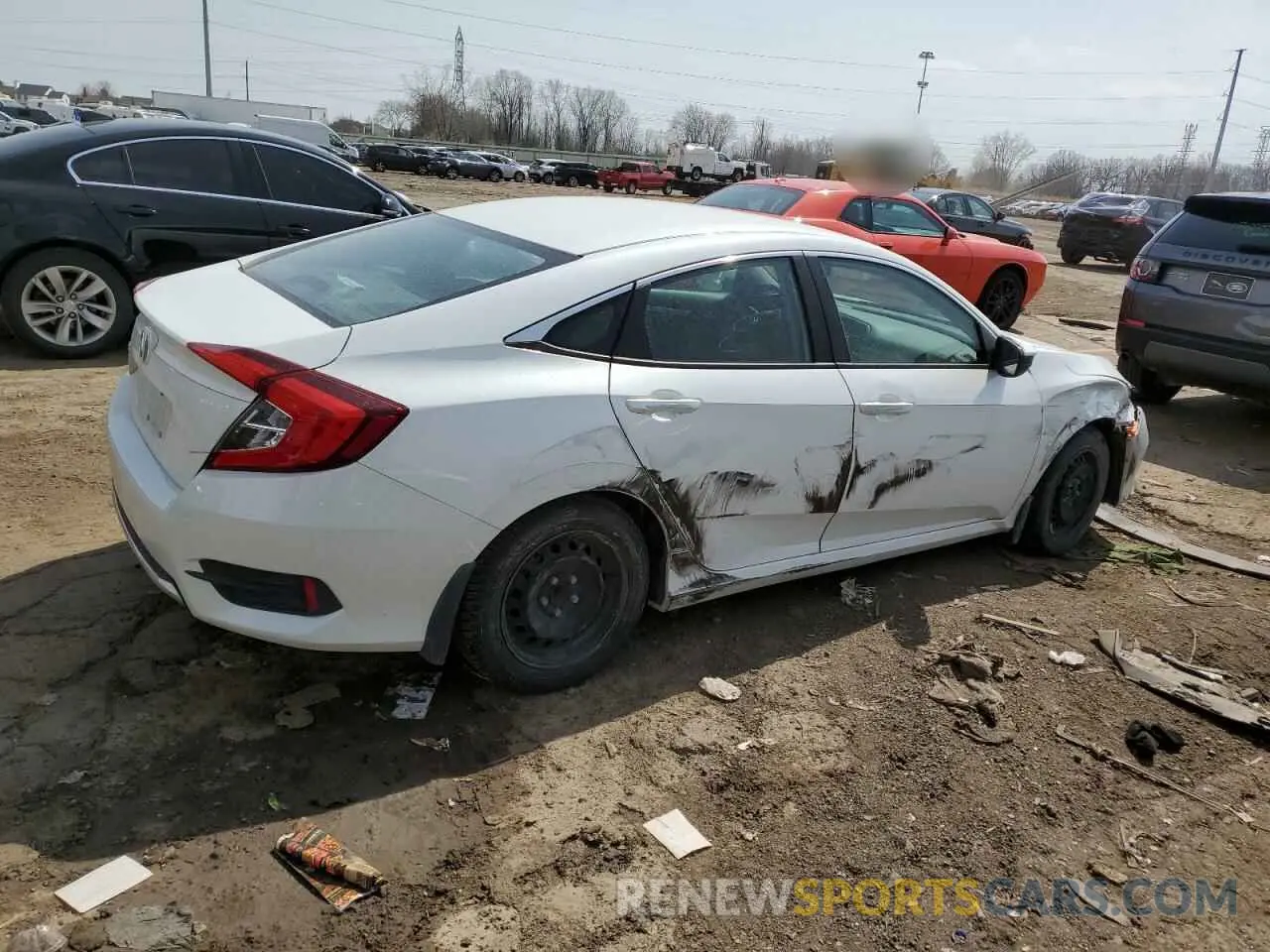 3 Photograph of a damaged car 2HGFC2F62LH574139 HONDA CIVIC 2020