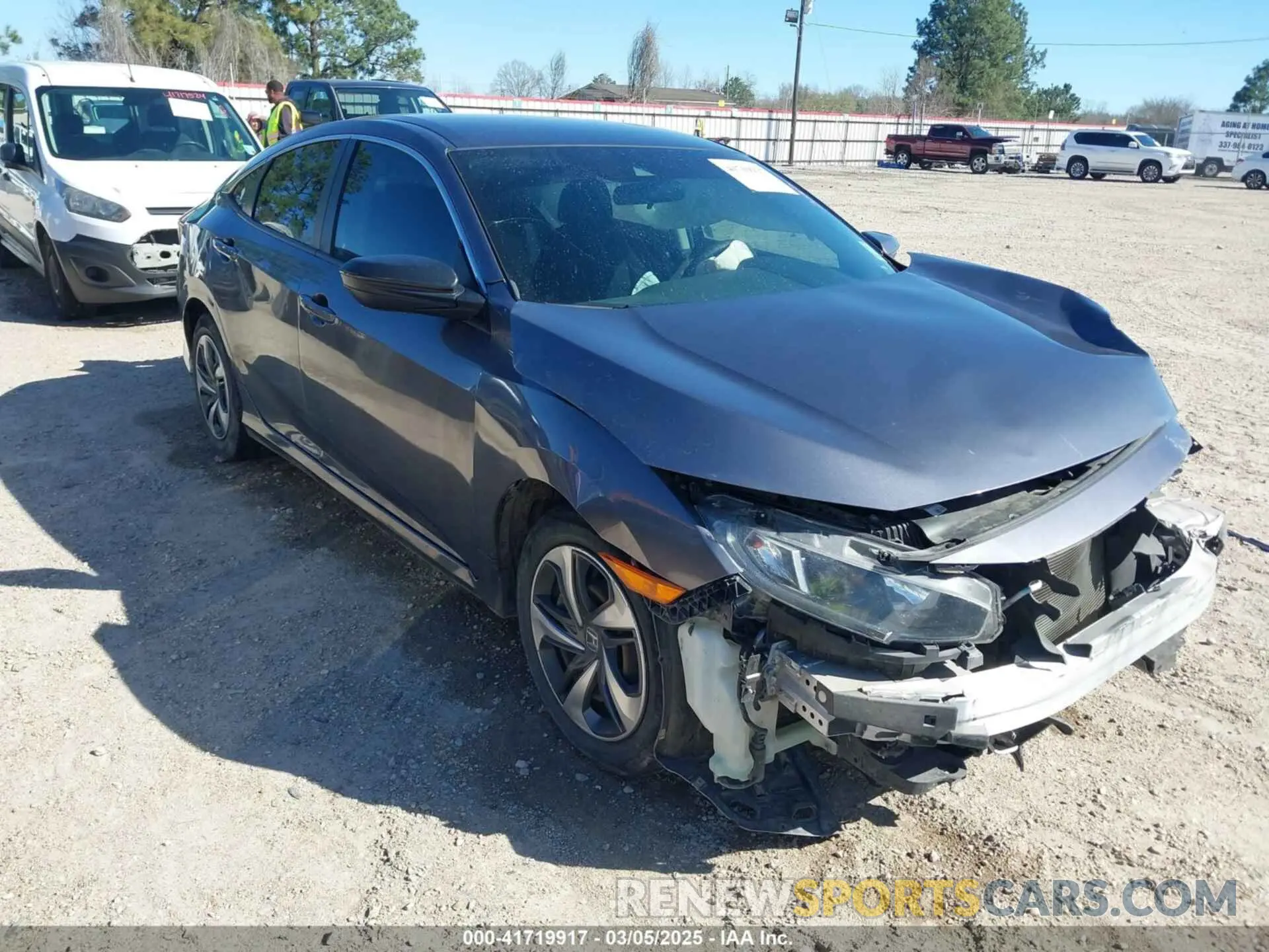 1 Photograph of a damaged car 2HGFC2F63LH550576 HONDA CIVIC 2020