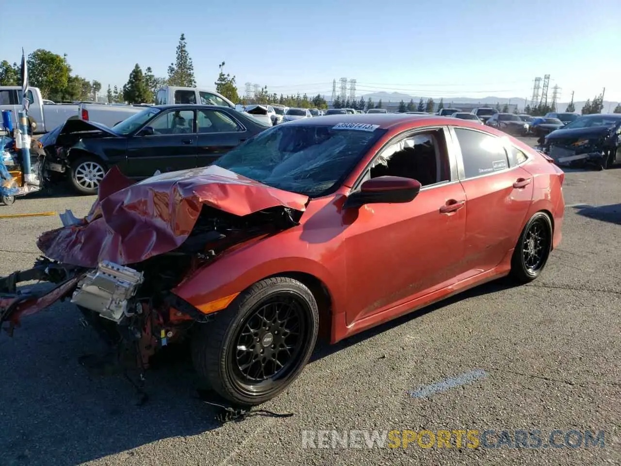 1 Photograph of a damaged car 2HGFC2F63LH588132 HONDA CIVIC 2020